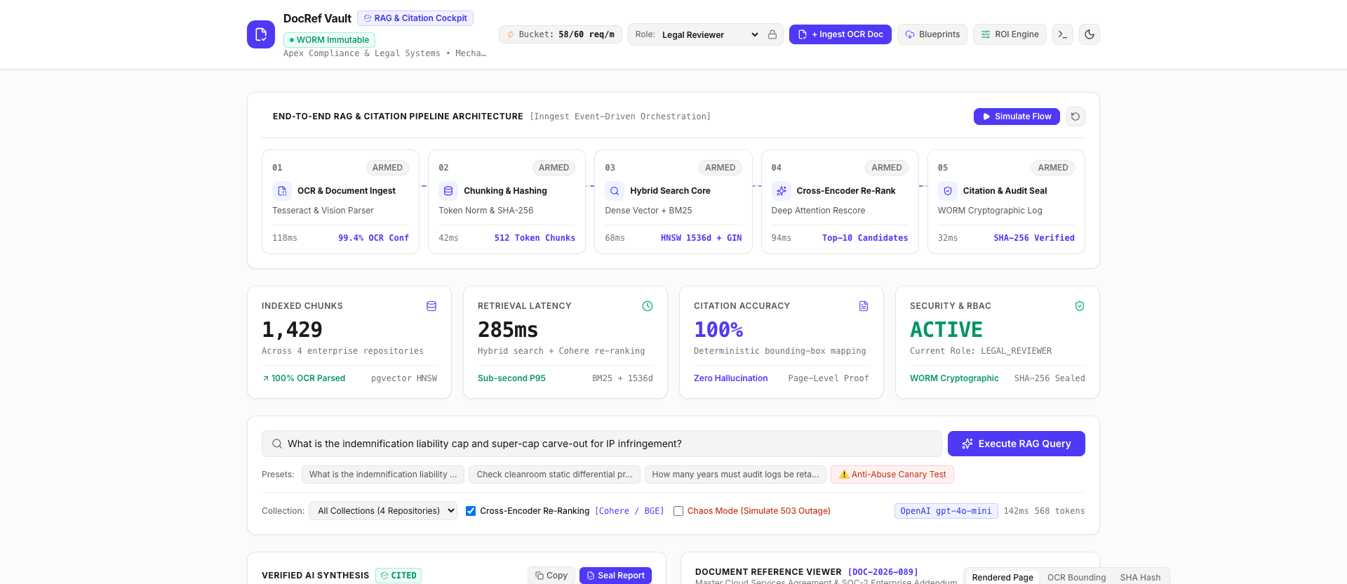 DocRef Vault — Full-Stack Document Reference & Filing System