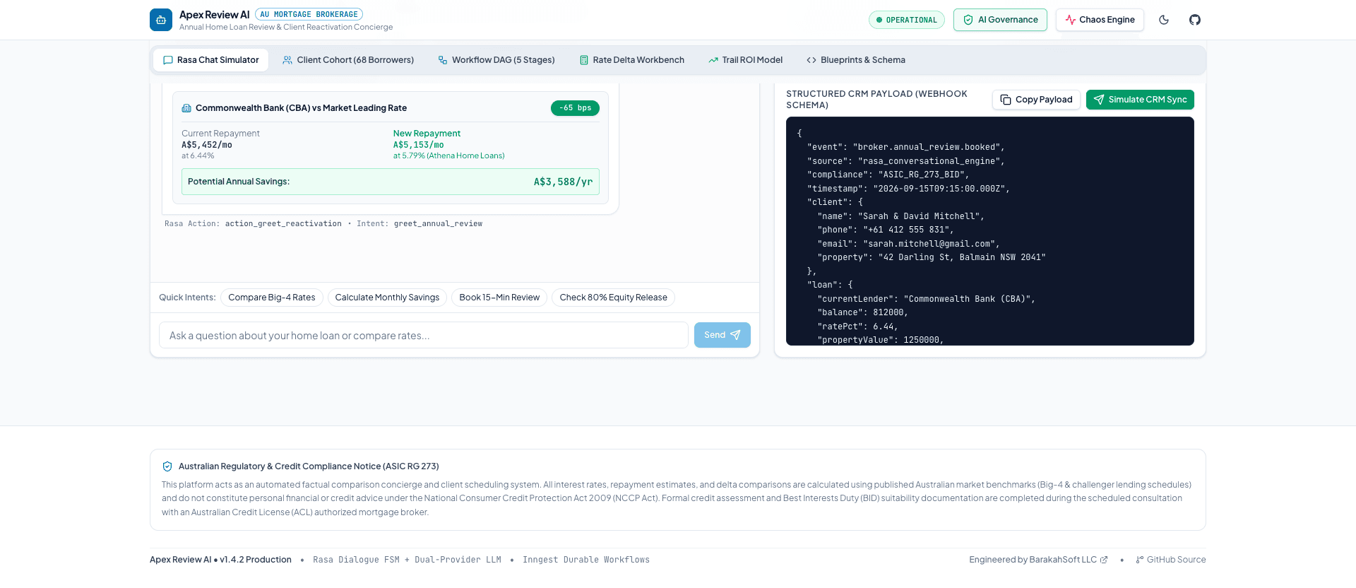 HomeLoanRev AI — Mortgage Client Reactivation & Review Engine