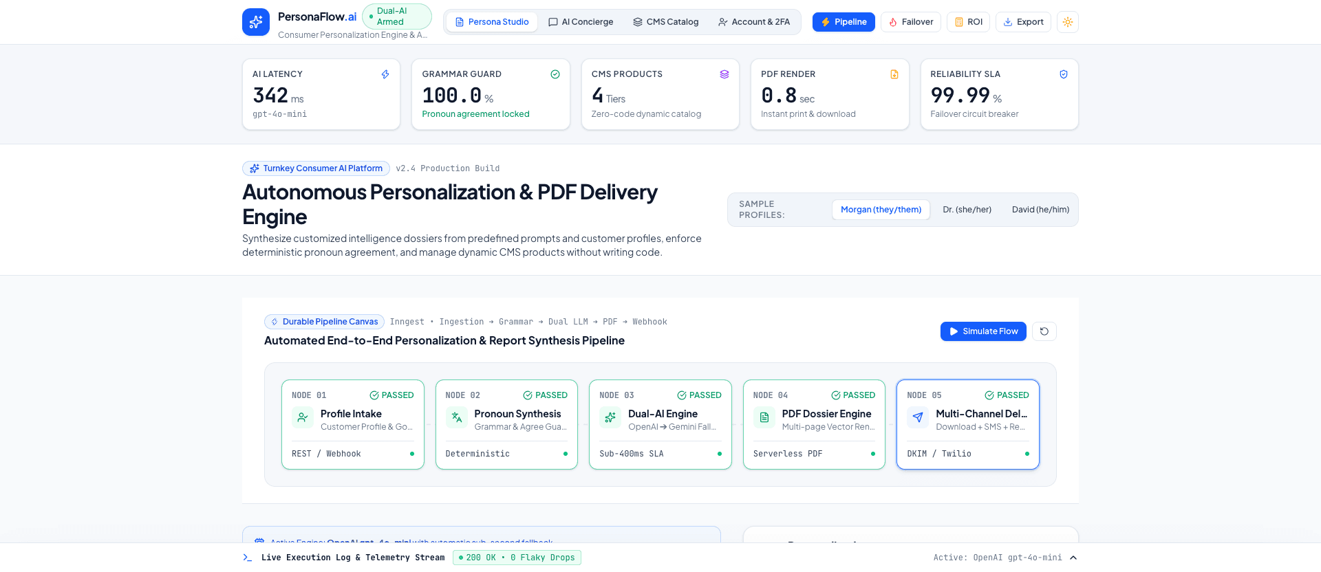 PersonaFlow AI — Consumer AI Simulation & Qualitative Intelligence